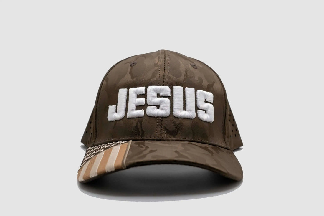 Jesus American Flag Caps