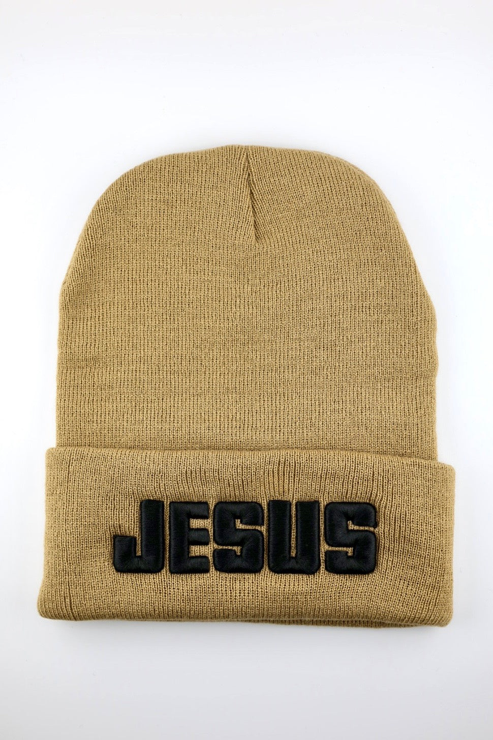 Beanie with "JESUS" Raised Embroidery