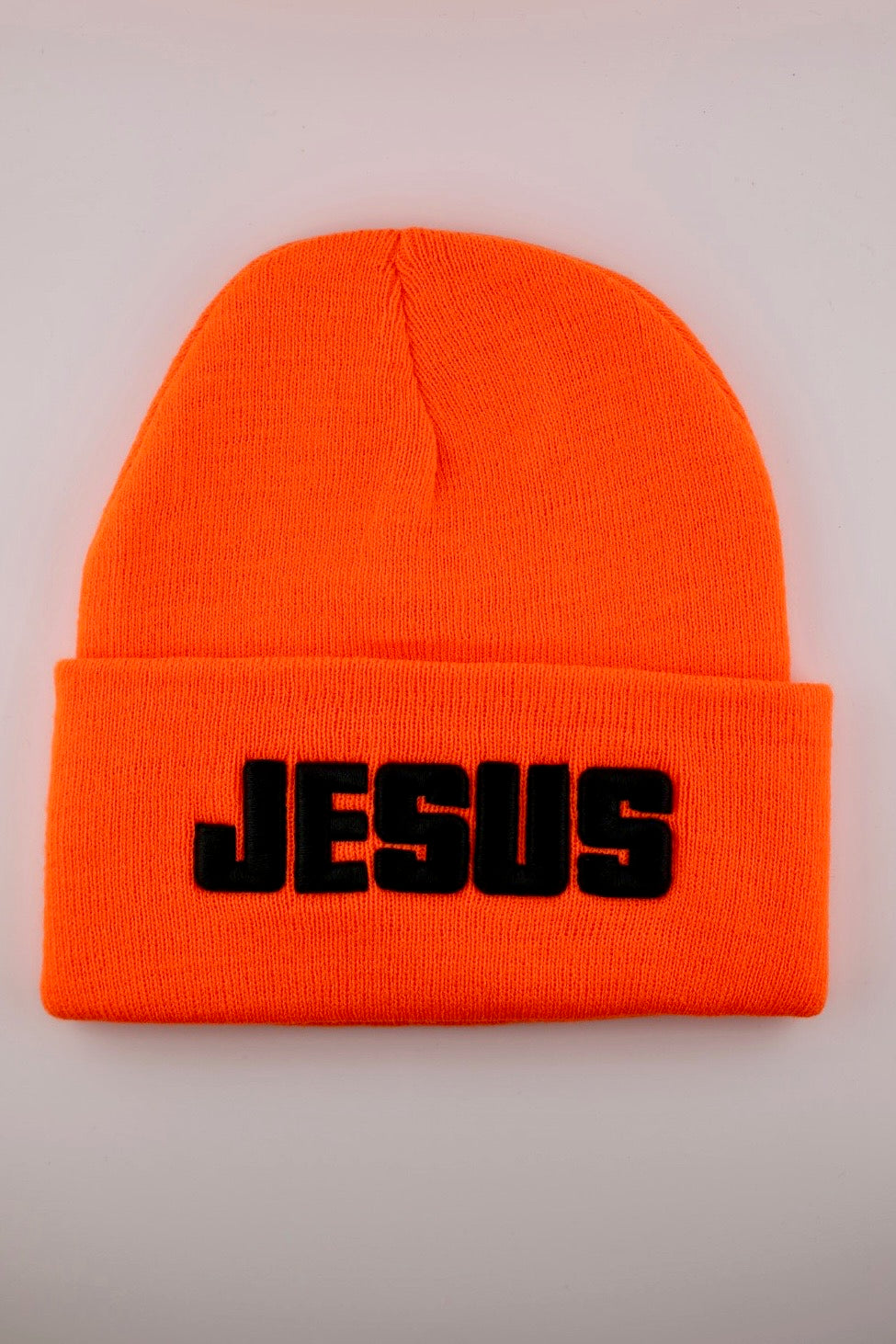 Beanie with "JESUS" Raised Embroidery